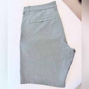Lululemon commission shorts. Size 33 waist and 9” inseam. Smoked spruce colo